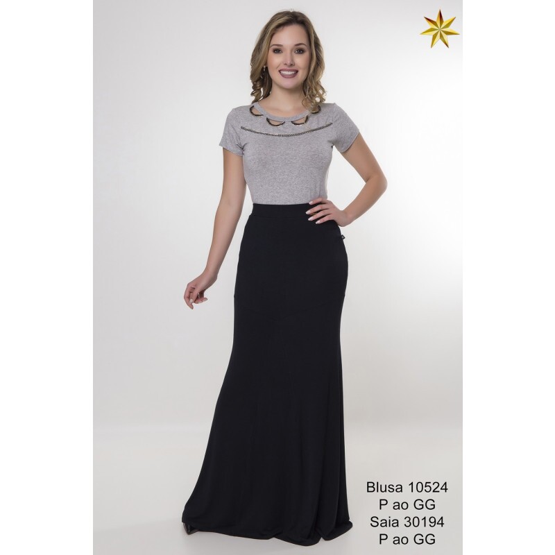 conjunto de saia longa e blusa para casamento