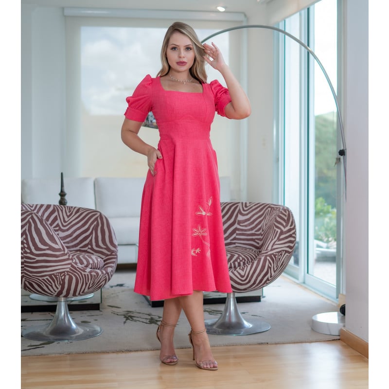 Vestidos de linho verão hotsell 2019