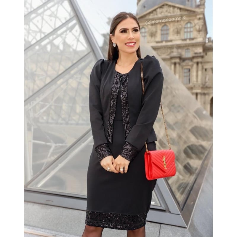 Vestido 2025 tubinho inverno