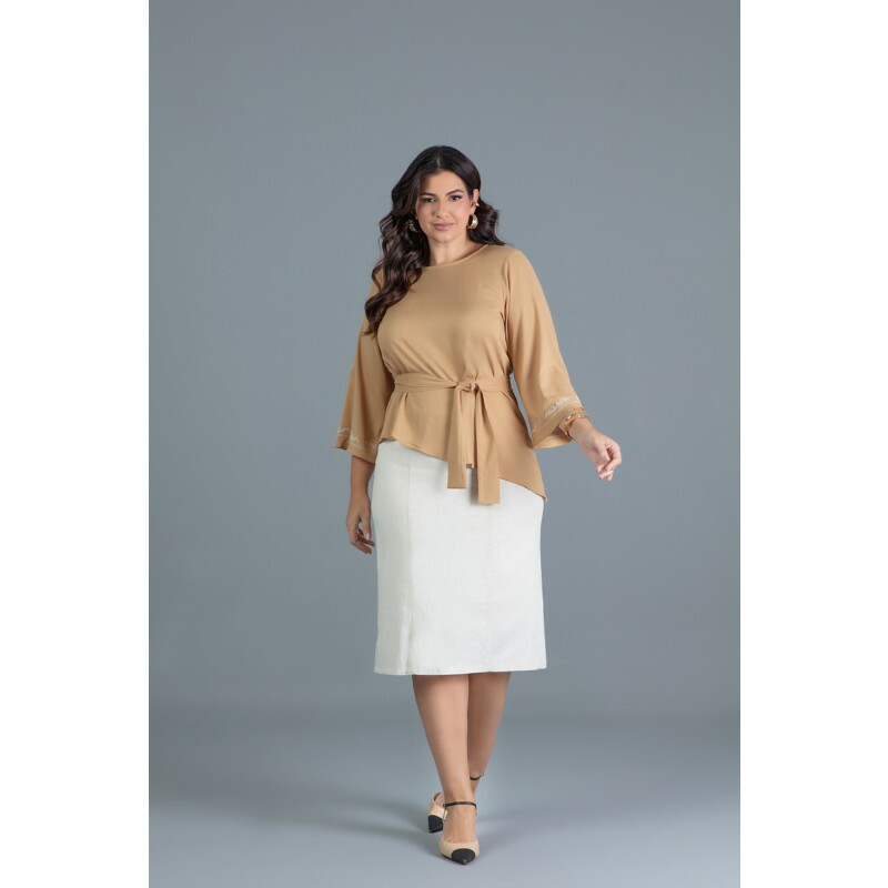 Saia De Linho Combina Com Que Blusa
