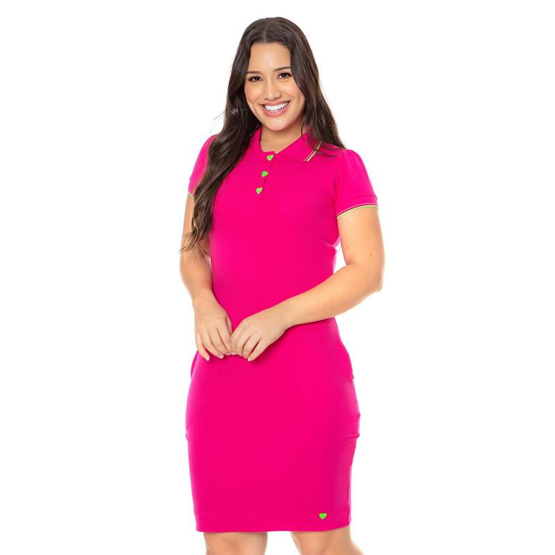 Vestido gola polo plus size on sale