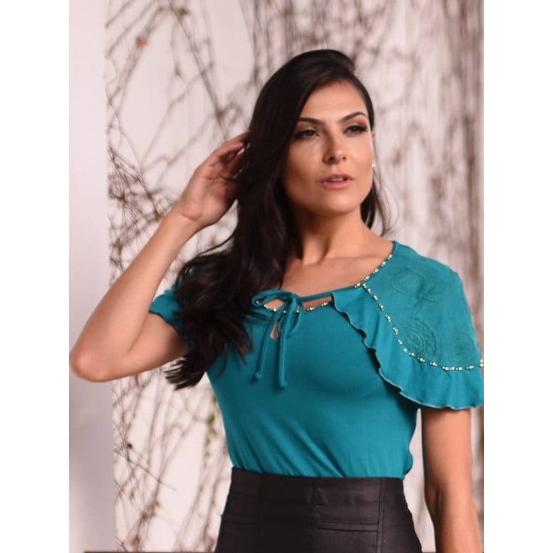 Blusas de babados 2019 online