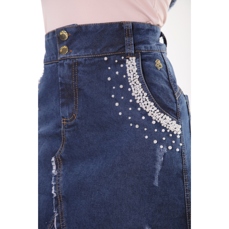 Jeans bordado 2019 discount