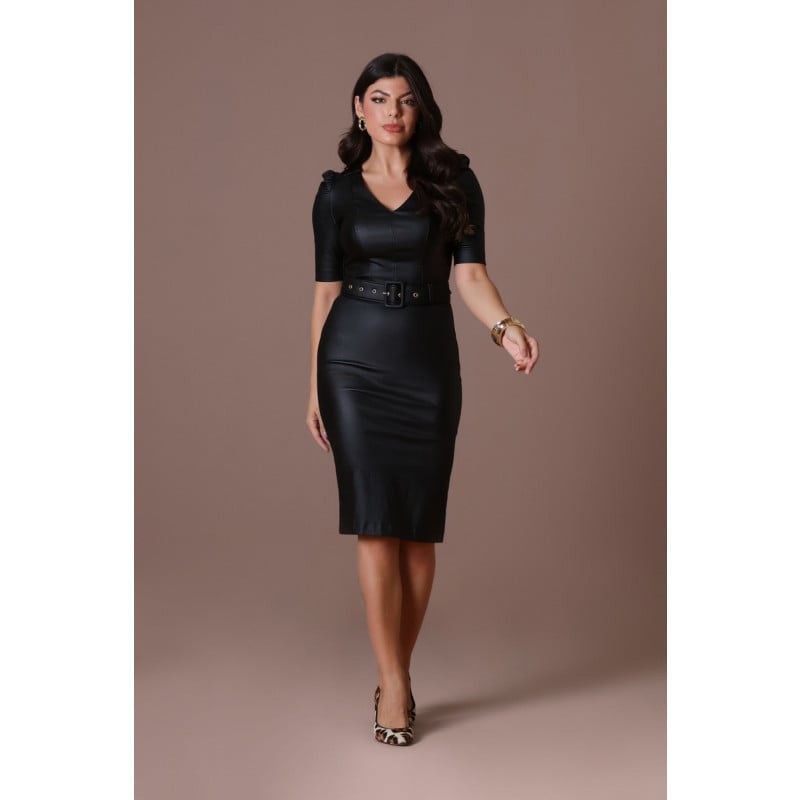 Vestido de deals bengaline preto