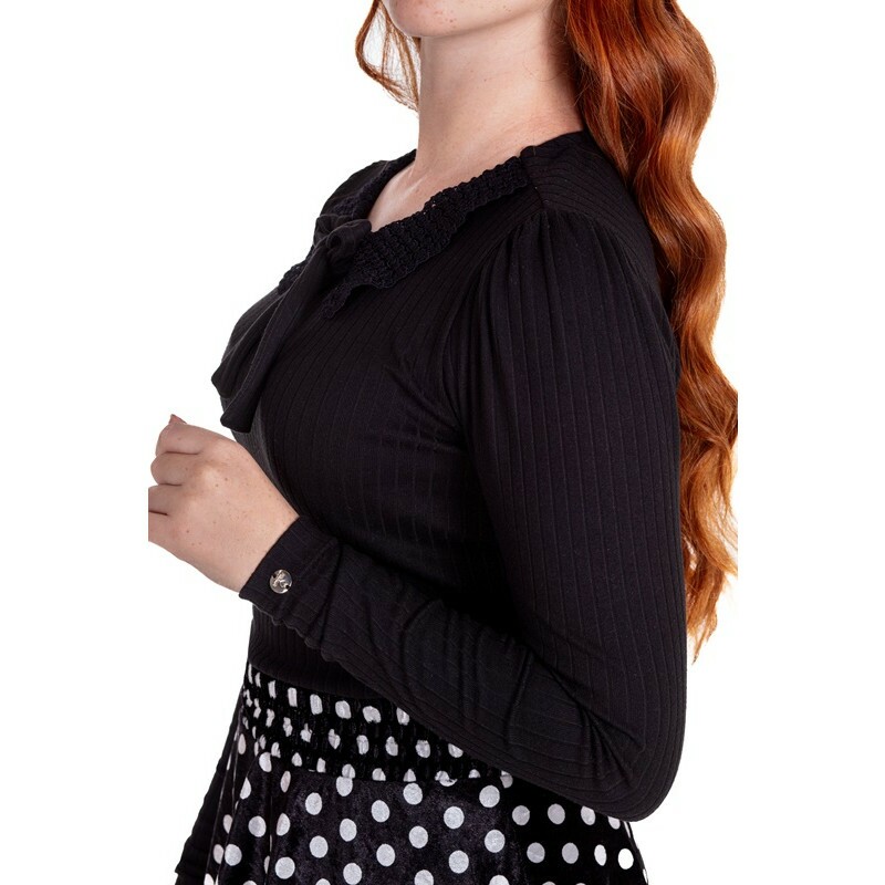 Conjunto Francisca Em Veludo De Poá Preto Hapuk