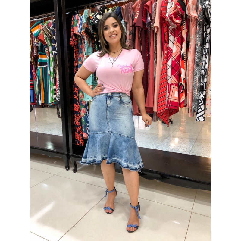 Saia mullet store jeans