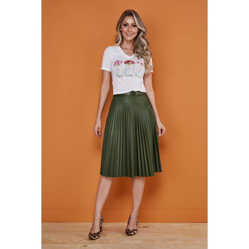Saia cirre best sale plissada
