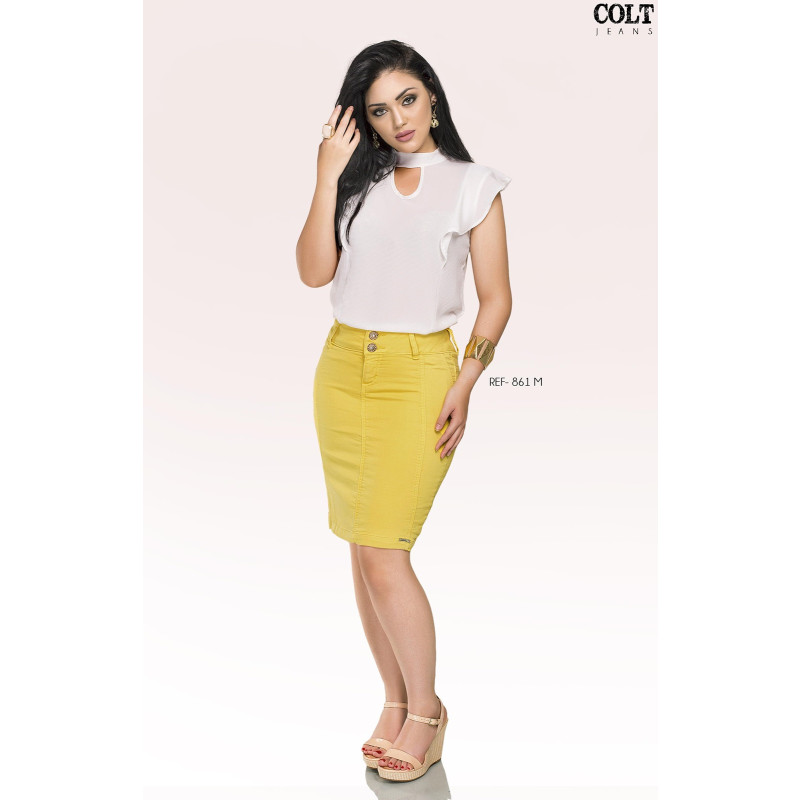 Saia amarela combina com qual blusa sale