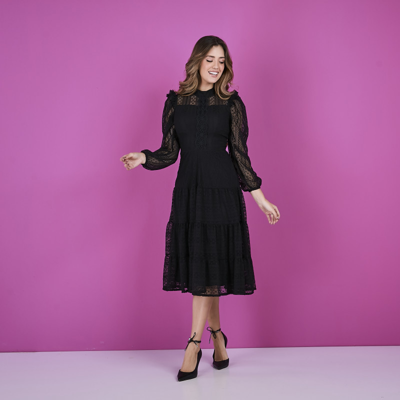 Renda com elastano para vestido online