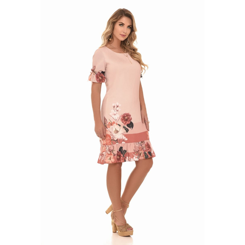 vestidos com barra floral