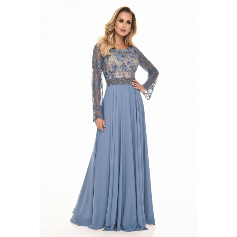 Vestido Fasciniu s Longo Luxo Estrela Evang lica