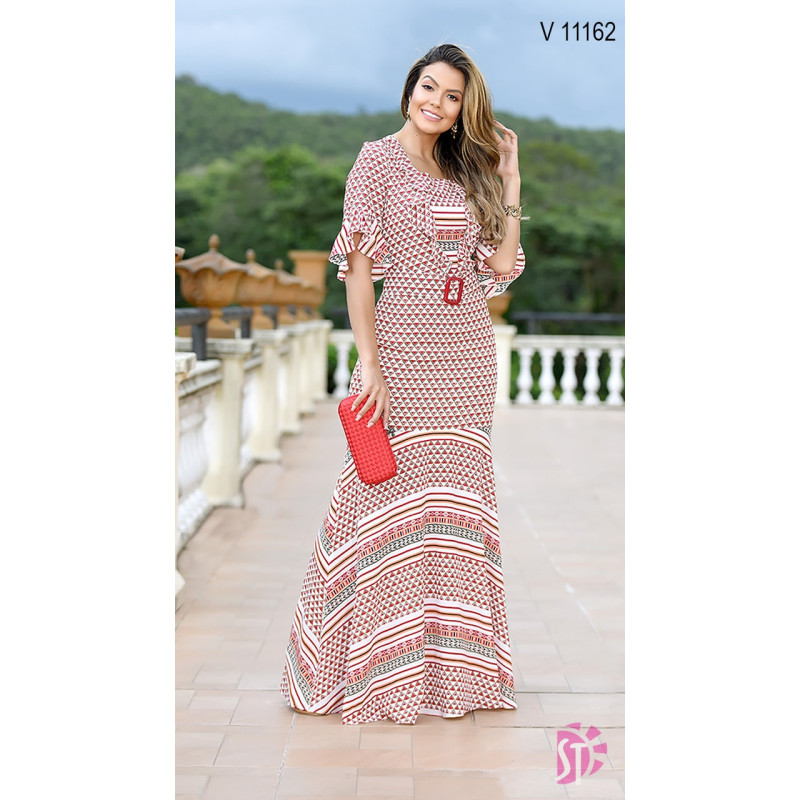 Estrela evangelica vestido longo hotsell