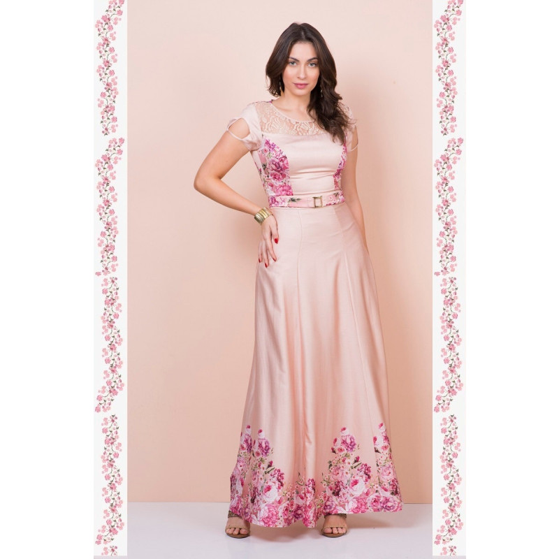 Estrela evangelica vestido longo clearance