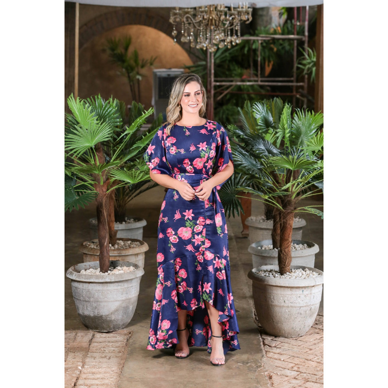 Vestido longo hot sale mullet