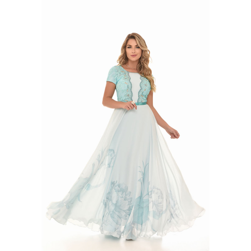 vestido longo tule branco