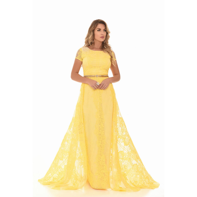 Vestido deals renda luxo