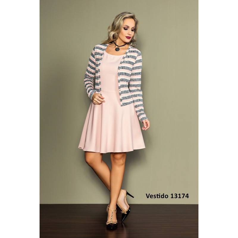 Cardigan com deals vestido curto
