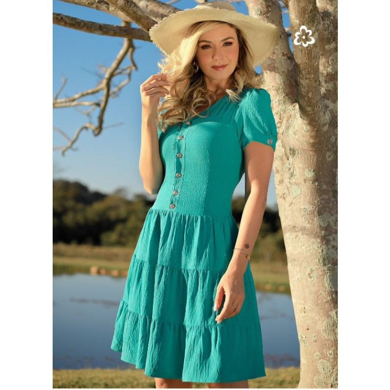 Vestido Jade Verde Maria Amore Vestido Jade Verde Maria Amore