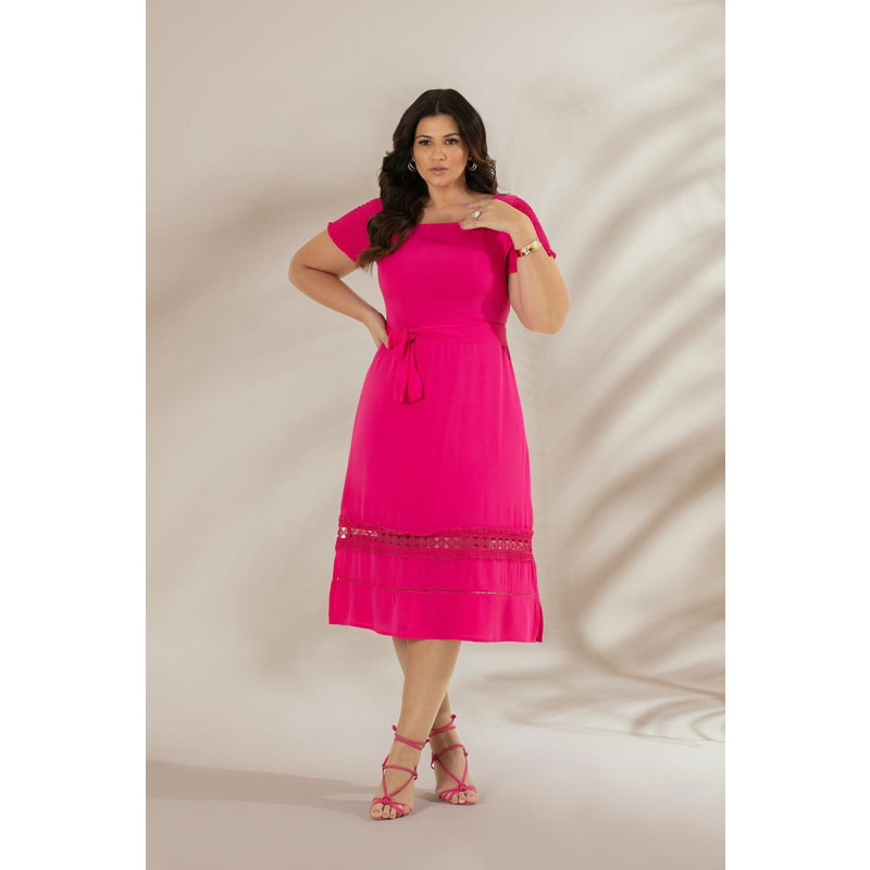 Pink sundress sales plus size