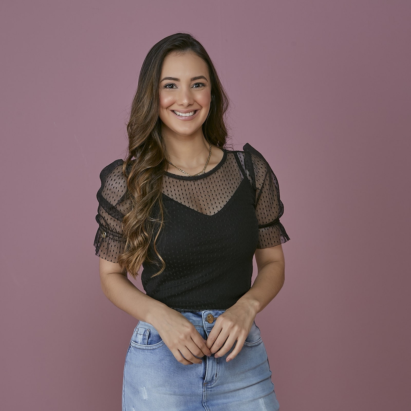 blusa de tule manga princesa