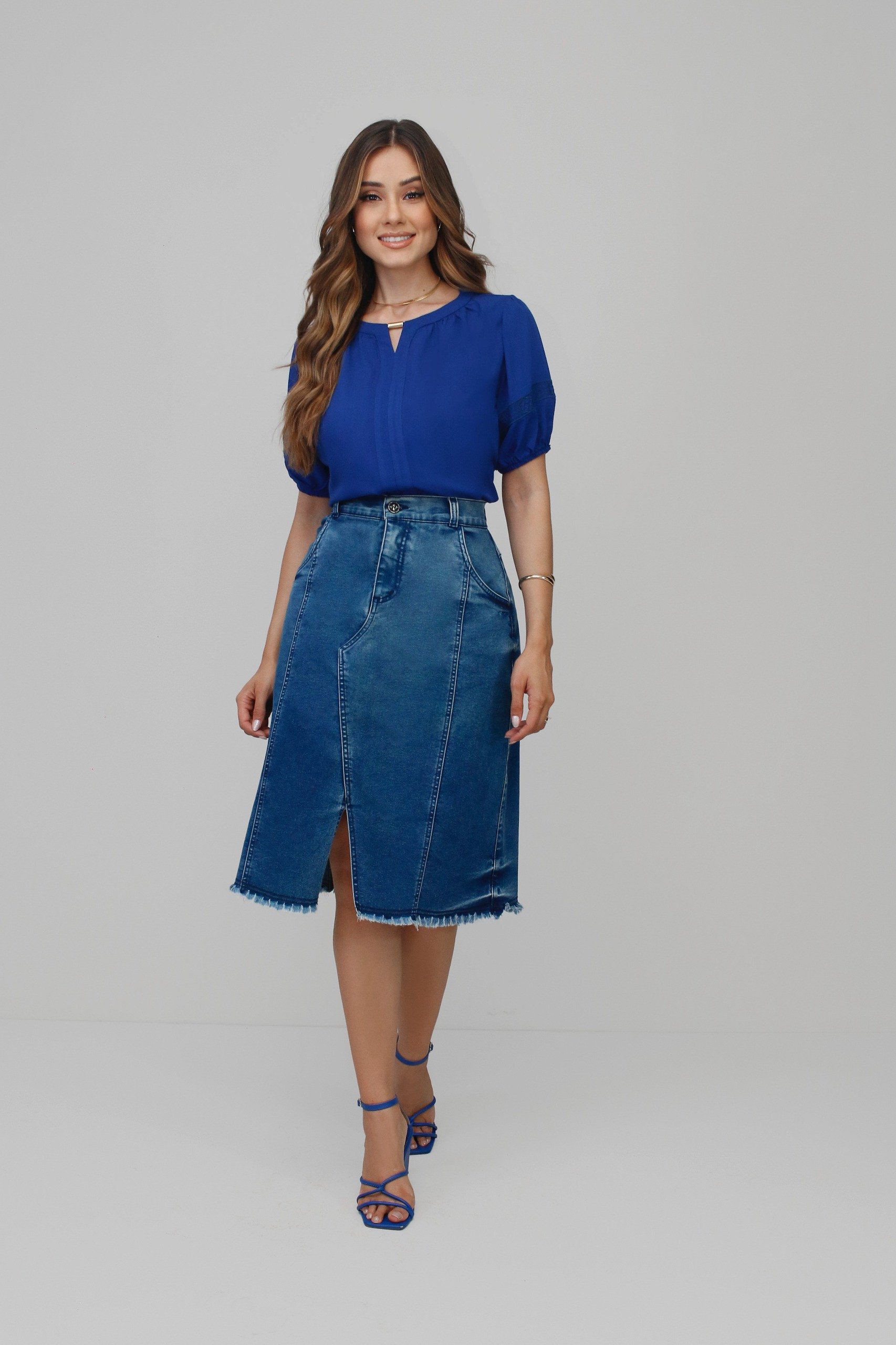 Geisa Moda Moda Praia Loja Virtual Vestido Canelado Longo Com