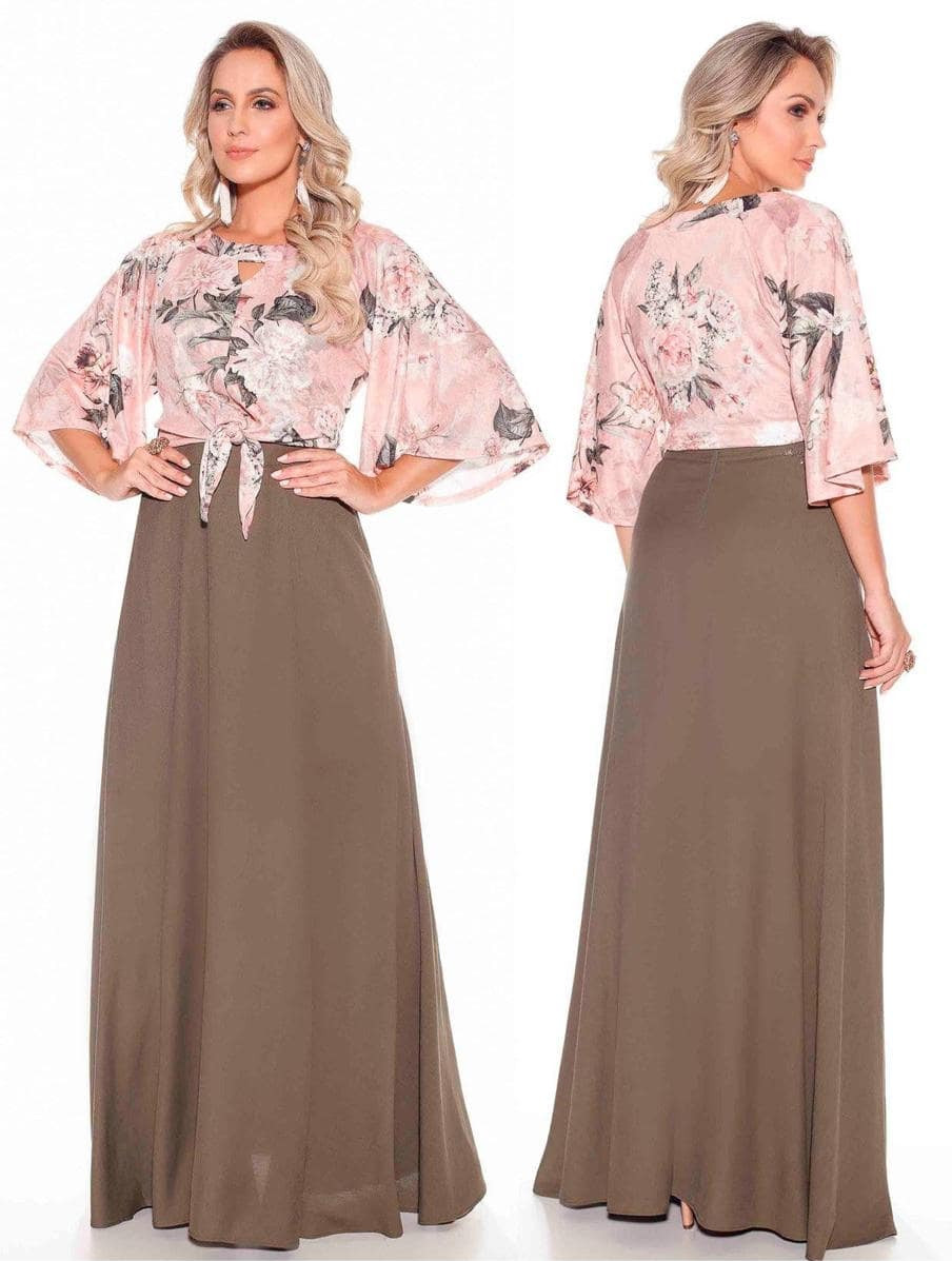 Conjunto Saia Longa Verde Fasciniu s