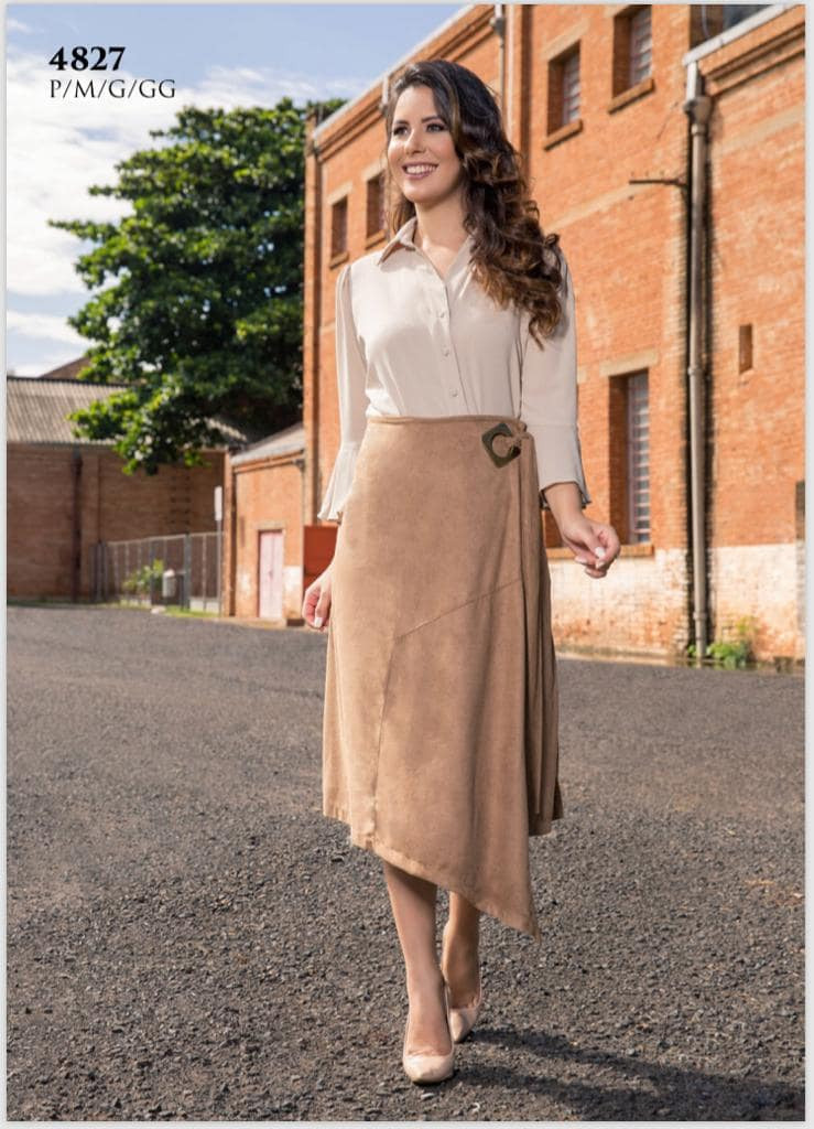 Saia de suede 2019 sale