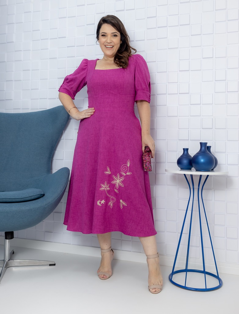 Roupas de best sale linho plus size