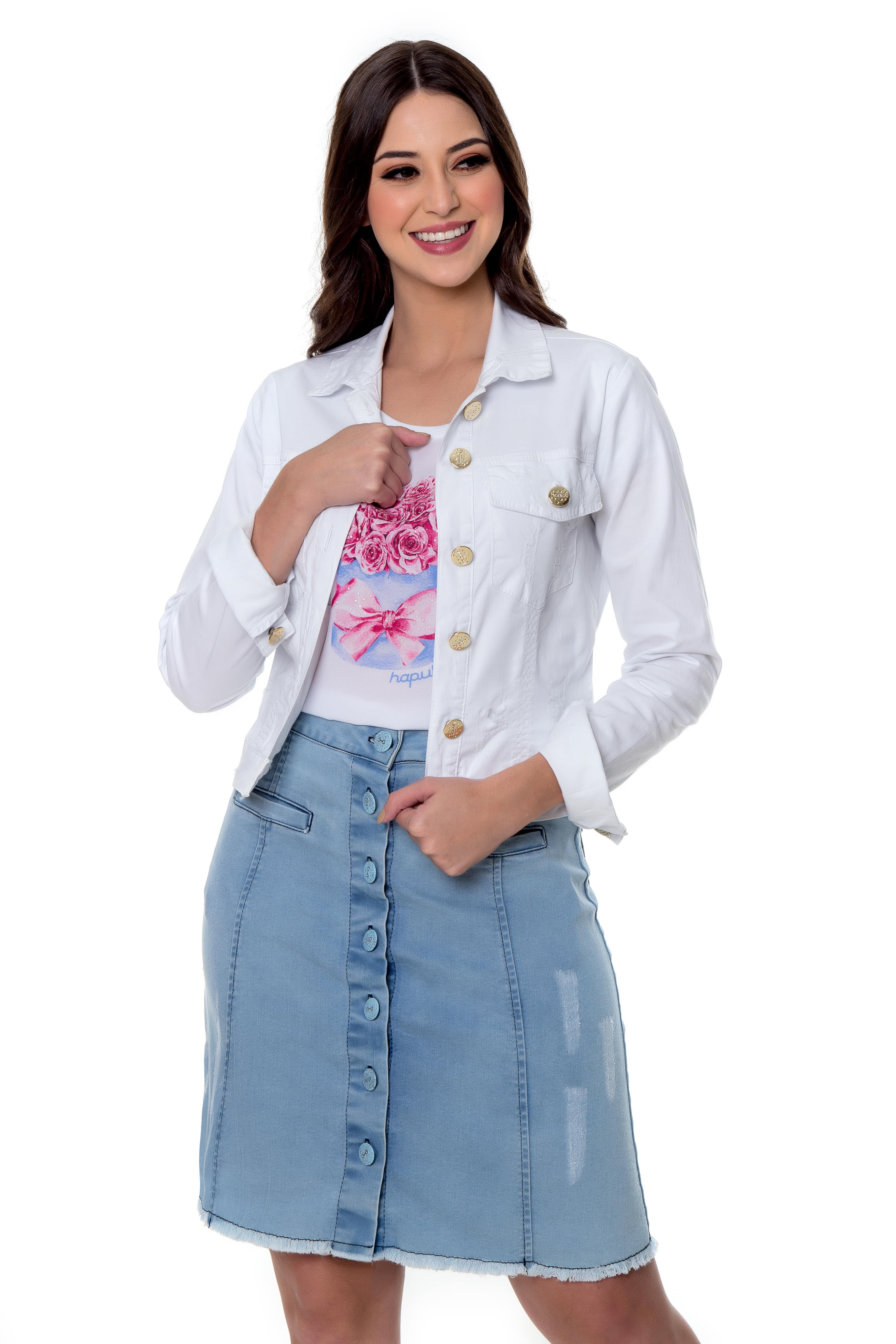Jaqueta jeans sale color