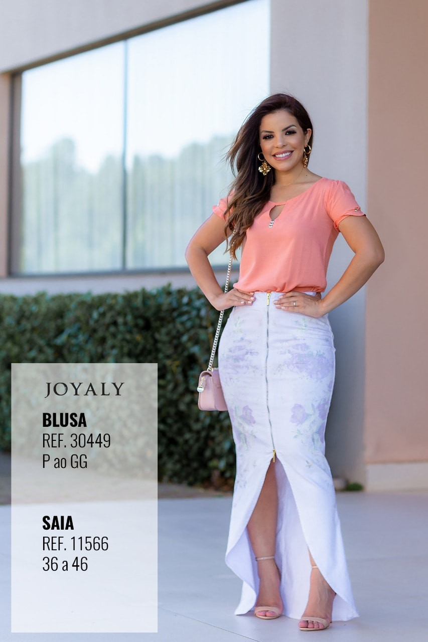 Modelo de saia longa sales 2019