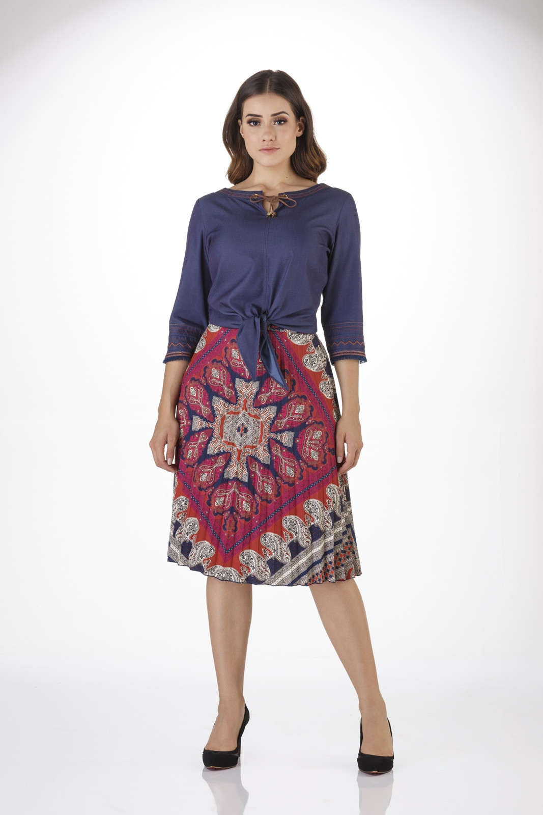 Saia Plissada Floratta Moda Evangelica Saias Longas Saia Longa