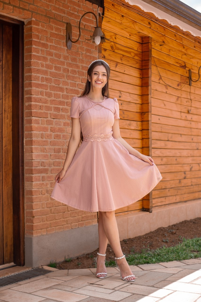 Vestido de tule sales rodado