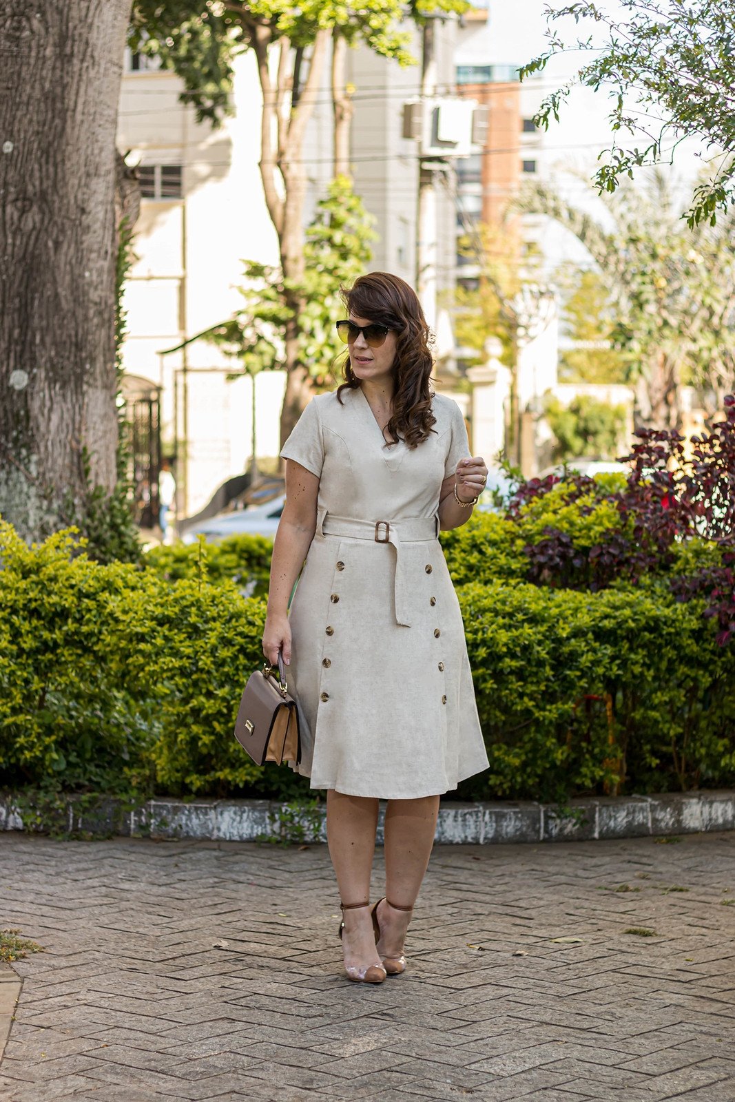 Vestido Lady Like Linho Plus Kauly