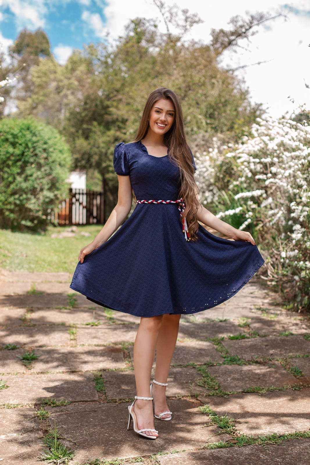 Vestido de shop lese azul marinho