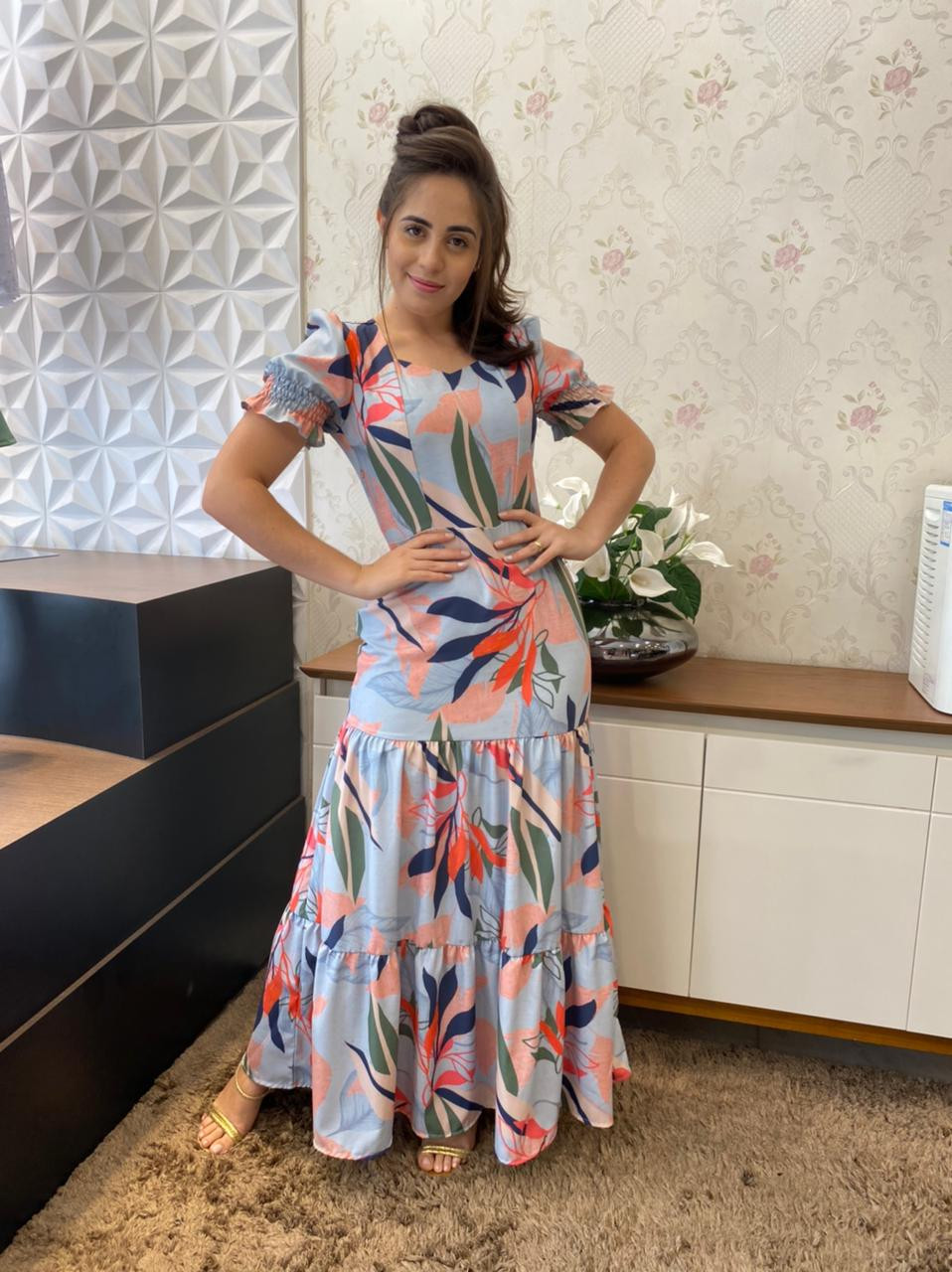 Estrela evangelica 2025 vestido longo