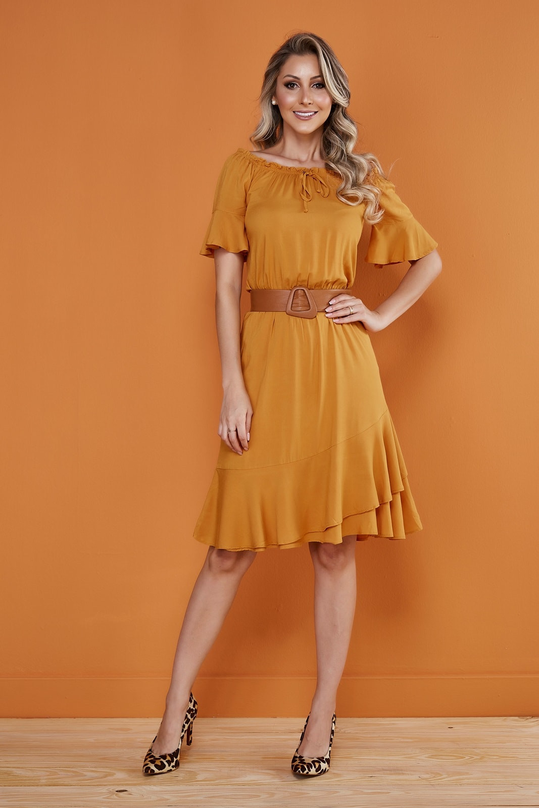 Vestido na cor mostarda sales