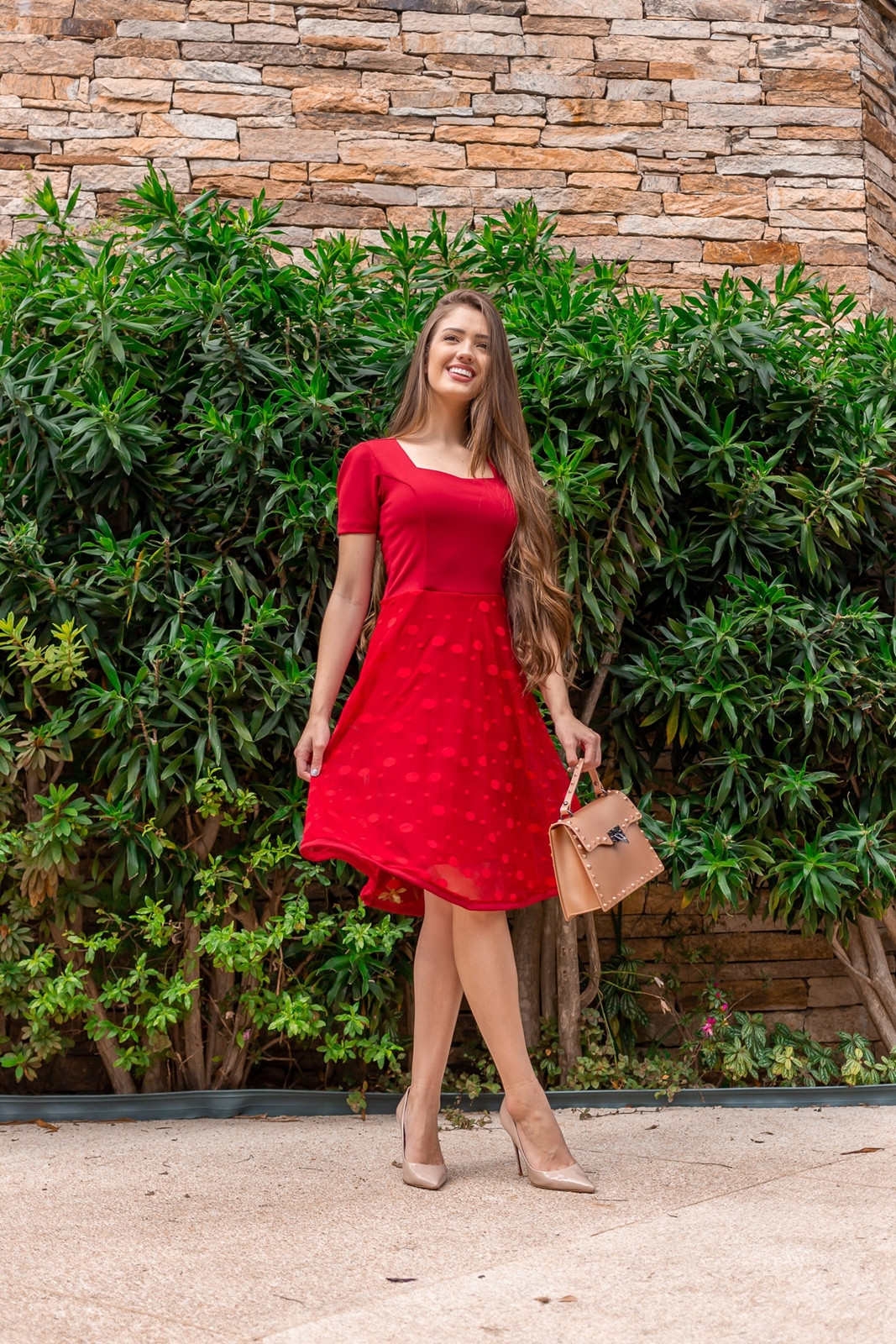 Vestido Tule Poá Maria Amore - Main Image