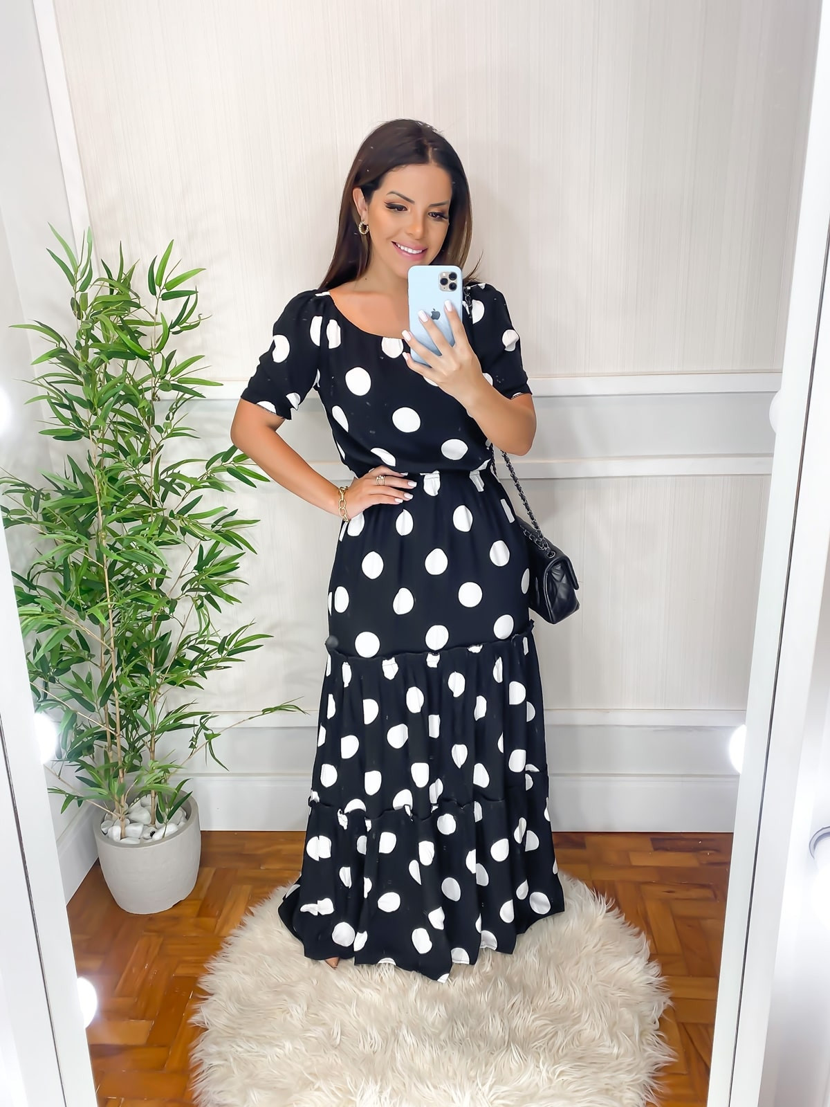 Vestido maria poa top
