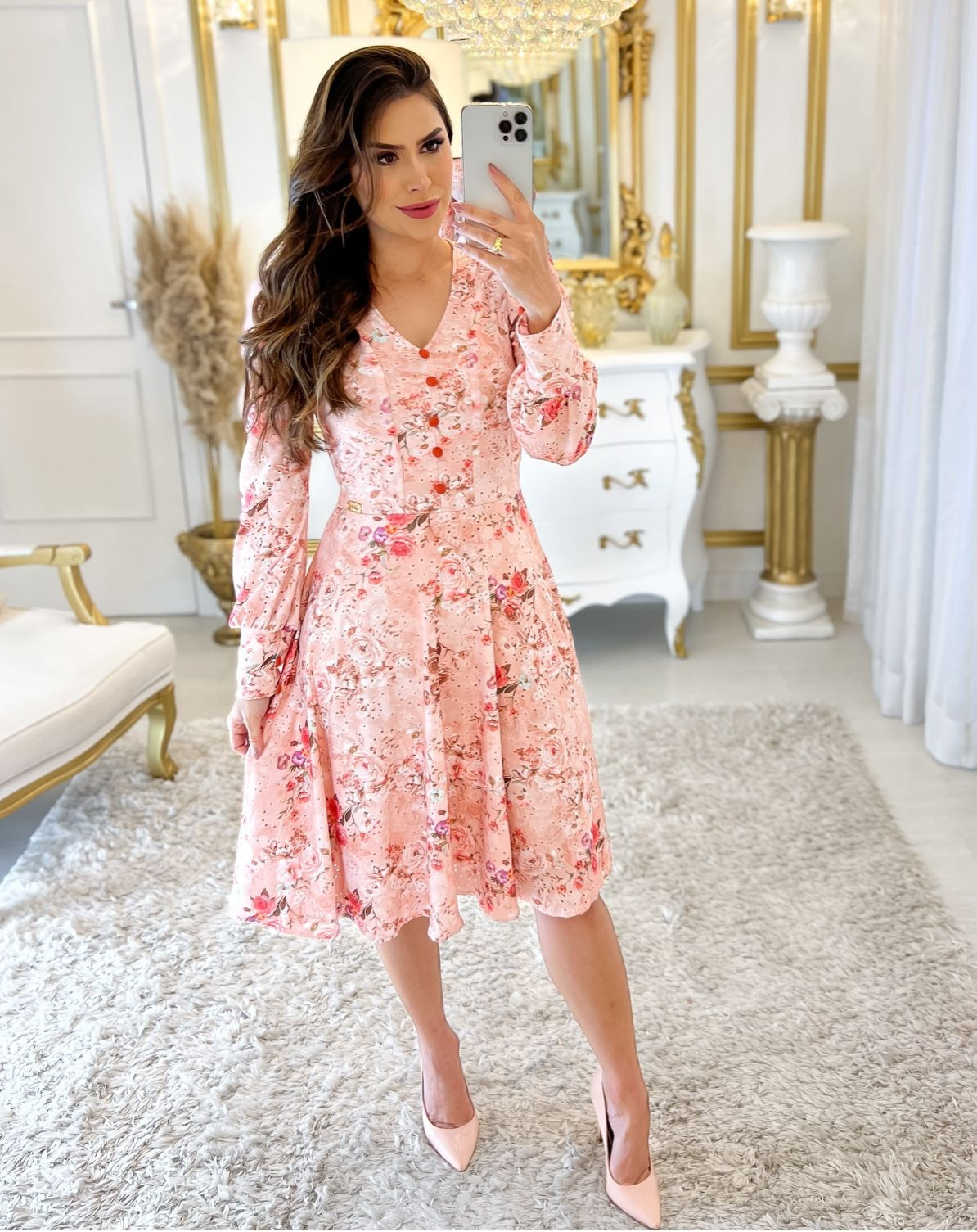 Maria Amore Vestidos Tubinho Floral Vestido Floral Vestido Com