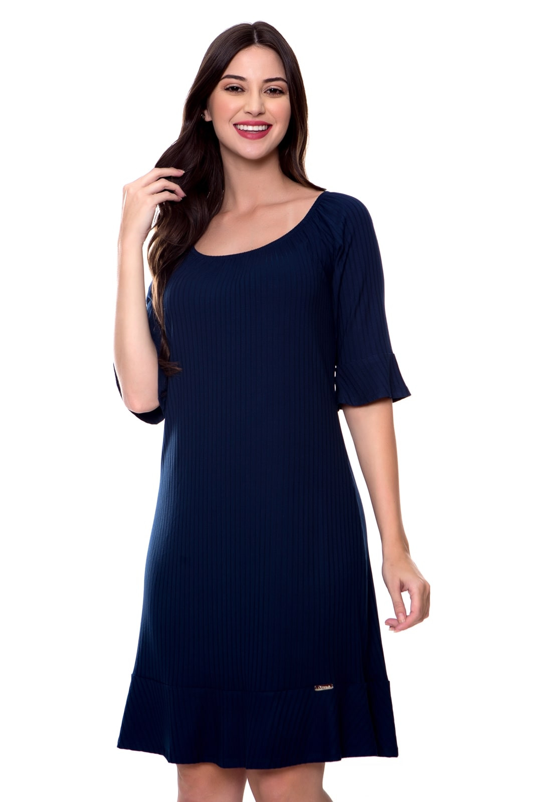 Vestidos soltinhos de malha 2025