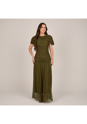 Vestido Tamara Em Tule Verde Tata Martello Primavera/Verão 2027