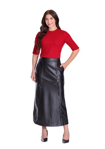 Blusa Tábata Em Malha Piquet Vermelho Hapuk Outono/Inverno 2025