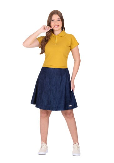 Blusa Rosimeire Em Malha Piquet Amarelo Hapuk Primavera/Verão 2026