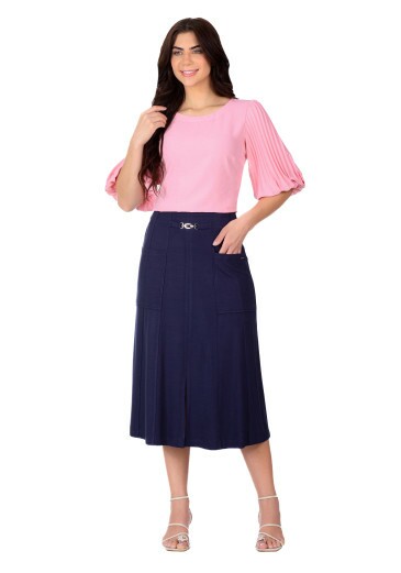 Blusa Sigrid Em Tecido Plano Rosa Hapuk  Primavera/Verão 2026