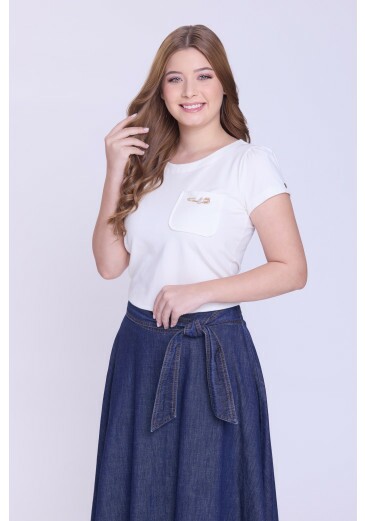 Blusa Daiane Em Malha Piquet Off Hapuk Outono/Inverno 2026