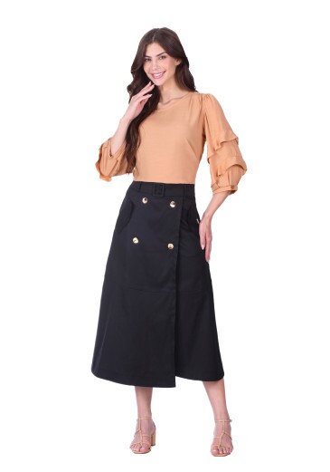 Blusa Akira Em Tecido Plano Marrom Hapuk Primavera/Verão 2026