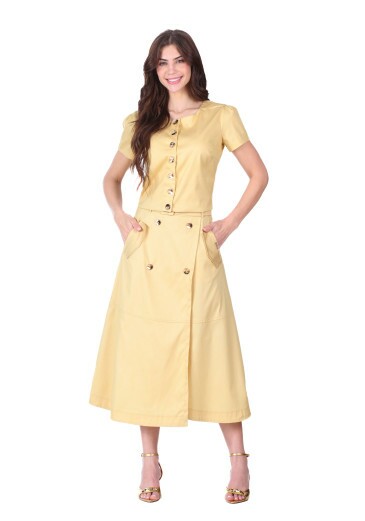 Blusa Eliara Em Tecido Plano Amarelo Hapuk Primavera/Verão 2026