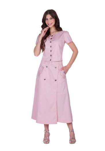 Blusa Eliara Em Tecido Plano Rosa Hapuk Primavera/Verão 2026
