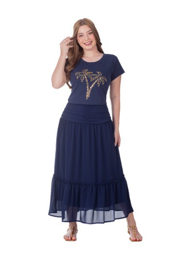 Blusa Moana Em Malha Azul Escuro Hapuk Primavera/Verão 2026