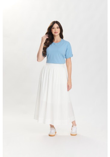 Saia Lola Em Tecido Plano Off White Hapuk Primavera/Verão 2027